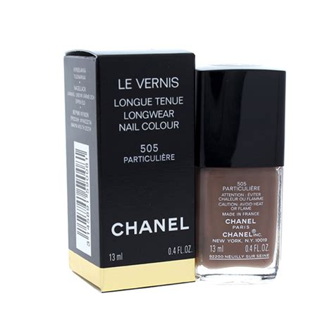 chanel le vernis longwear nail colour in 505 particuliere|Chanel 505 nail polish.